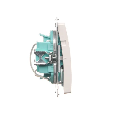 SIMON BASIC Dreifachtaster mit LED-Hintergrundbeleuchtung 10A 250V weiß
