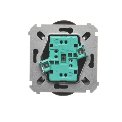 SIMON BASIC Dvojitá zásuvka bez uzemnění (modul) 16A 230V matný grafit