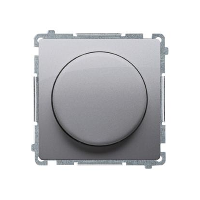 SIMON BASIC Einpoliger Tastdimmer für dimmbare LEDs 230V (Modul) silber matt