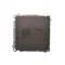 SIMON BASIC Einzelne Computersteckdose RJ45 Kategorie 6 mit Staubschutzabdeckung (Modul) schokoladenmatt metallisiert