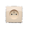 SIMON BASIC Einzelsteckdose mit Erdung und Shutter für Strompfade 16A 250V beige