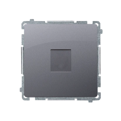 SIMON BASIC End cap with bridge silver matt, metallized