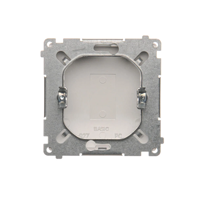 SIMON BASIC End cap with bridge silver matt, metallized