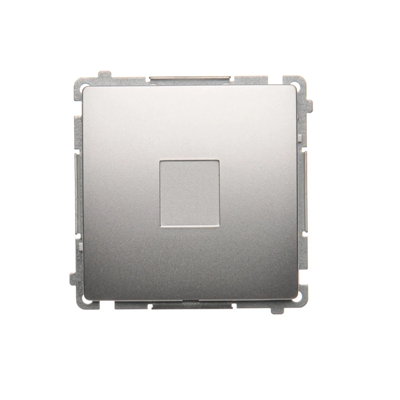 SIMON BASIC End cap with bridge silver matt, metallized