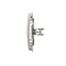 SIMON BASIC End cap with bridge silver matt, metallized