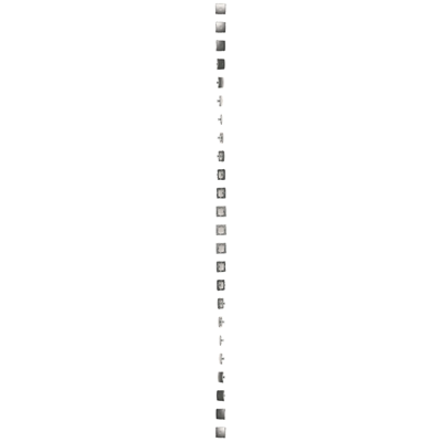 SIMON BASIC End cap with bridge silver matt, metallized