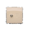 SIMON BASIC "F" prise d'antenne simple (module) beige