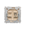SIMON BASIC "F" single antenna socket (module) beige