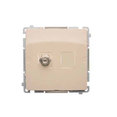 SIMON BASIC "F" single antenna socket (module) beige