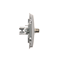 SIMON BASIC "F" type single antenna socket (module) silver mat