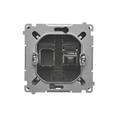 SIMON BASIC Faser-/optische Einzelbuchse SC/APC mattgraphit