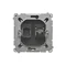 SIMON BASIC Faser-/optische Einzelbuchse SC/APC mattgraphit