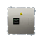 SIMON BASIC Fiber optic / optical single SC/APC satin socket