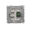 SIMON BASIC Fiber optic / optical single SC/APC satin socket