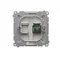 SIMON BASIC Fiber optic / optical single SC/APC satin socket