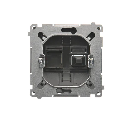 SIMON BASIC Fiber optic / optical single socket SC/APC chocolate