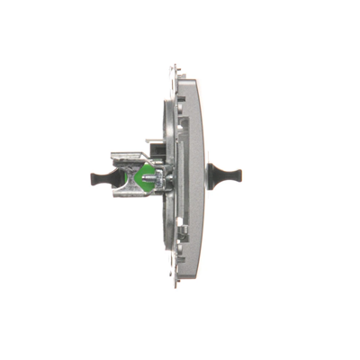 SIMON BASIC Fiber optic / optical single socket SC/APC silver mat