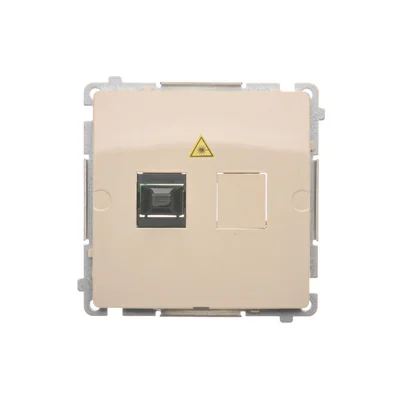 SIMON BASIC Fiber / optical single SC/APC socket beige