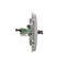 SIMON BASIC Fiber optic/optical double SC/APC socket silver matt