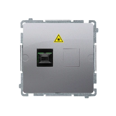 SIMON BASIC Fiber optic/optical single SC/APC socket inox steel
