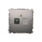 SIMON BASIC Fiber optic/optical single SC/APC socket inox steel