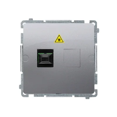 SIMON BASIC Fiber optic/optical single SC/APC socket inox steel