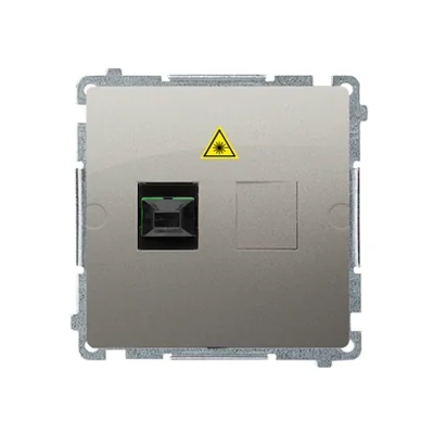 SIMON BASIC Fibra óptica/óptica toma única SC/APC satinada