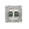 SIMON BASIC Fibra ottica/presa doppia SC/APC ottica, bianca