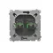 SIMON BASIC Fibra ottica/presa doppia SC/APC ottica, cioccolato