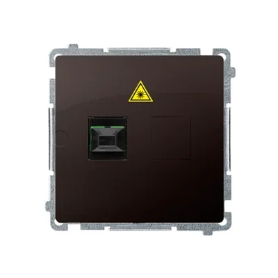 SIMON BASIC Fibre optique / optique monoprise SC/APC chocolat