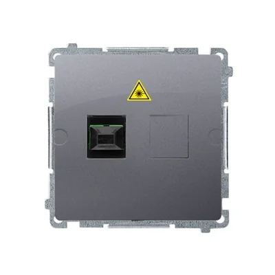 SIMON BASIC Fibre optique / optique monoprise SC/APC silver mat