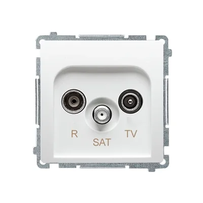 SIMON BASIC Gniazdo antenowe RD/TV/SAT końcowe białe