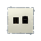 SIMON BASIC HDMI + RJ45 socket category 6 (module) beige