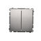 SIMON BASIC Interrupteur chandelier avec rétroéclairage (module) 10AX 230V argent mat