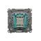 SIMON BASIC Interrupteur unipolaire (module) avec signalisation LED 10AX 230V argent mat