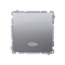 SIMON BASIC Interrupteur unipolaire (module) avec signalisation LED 10AX 230V argent mat