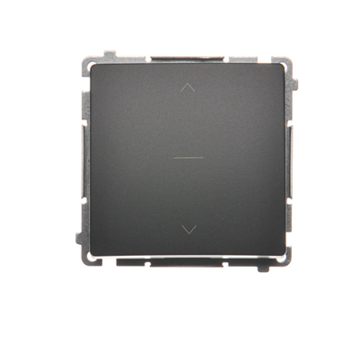 SIMON BASIC Interruptor de persiana enrollable de tres posiciones 1-0-2 grafito mate