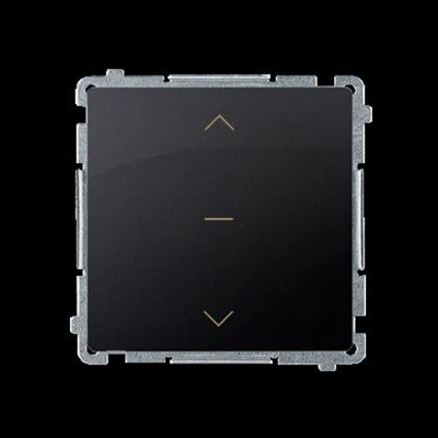 SIMON BASIC Interruptor de persiana enrollable de tres posiciones 1-0-2 grafito mate