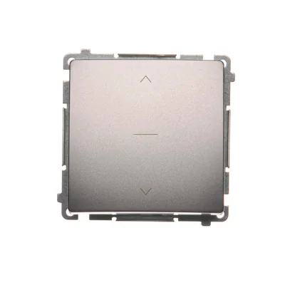 SIMON BASIC Interruptor persiana enrollable tres posiciones 1-0-2 acero inoxidable