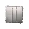 SIMON BASIC Interruptor triple 10A 250V plata mate