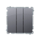 SIMON BASIC Interruptor triple 10A 250V plata mate
