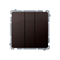 SIMON BASIC Interruptor triple con retroiluminación LED 10A 250V chocolate