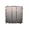 SIMON BASIC Interruttore triplo con retroilluminazione LED 10A 250V in acciaio inox