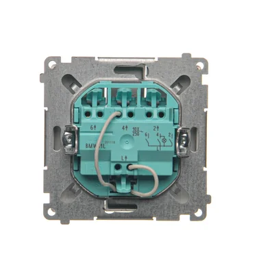 SIMON BASIC Interruttore triplo con retroilluminazione LED 10A 250V in acciaio inox