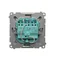 SIMON BASIC Interruttore triplo con retroilluminazione LED 10A 250V in acciaio inox