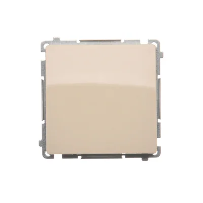 SIMON BASIC Jednorozpínací tlačítko bez piktogramu (modul) 10AX 250V rychlospojky béžové