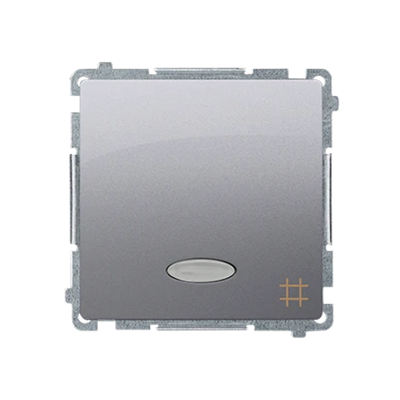 SIMON BASIC Крос-коннектор з LED підсвічуванням (модуль) 10AX 230V silver matt