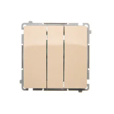 SIMON BASIC Łącznik potrójny 10A 250V beżowy
