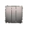 SIMON BASIC Łącznik potrójny 10A 250V stal inox