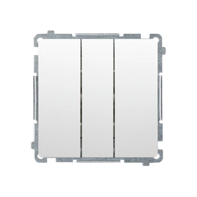 SIMON BASIC Łącznik potrójny z podświetleniem LED 10A 250V biały